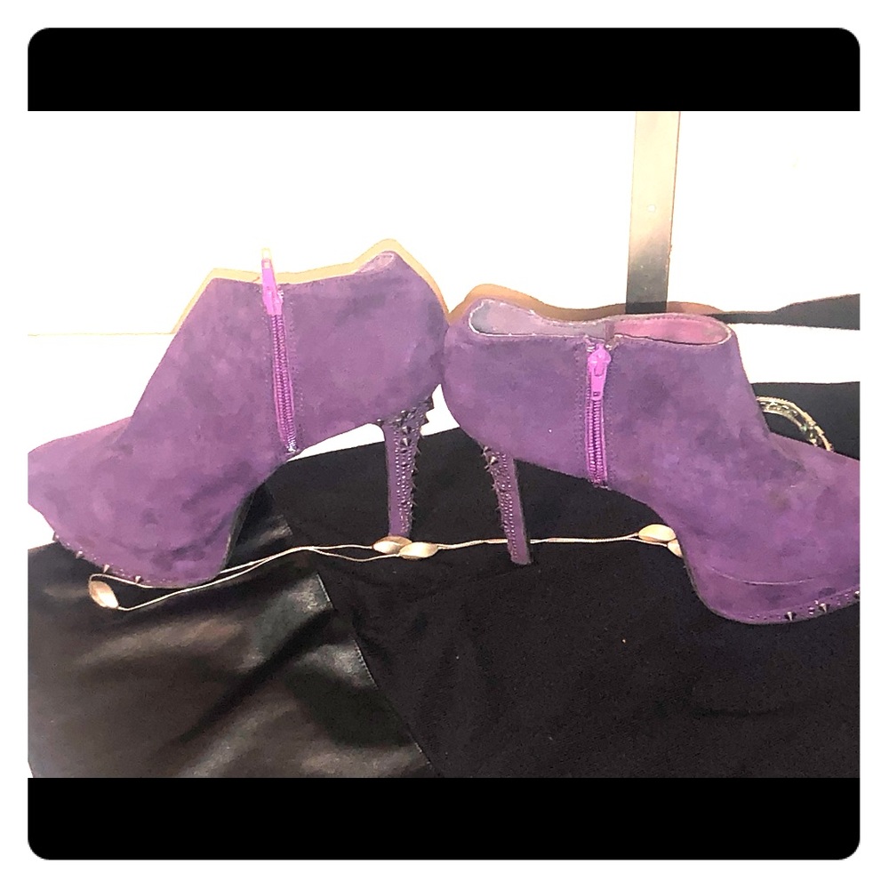 Cute purple booties